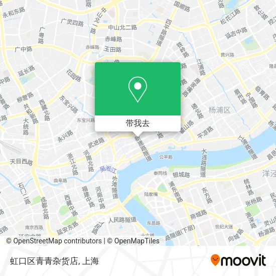 虹口区青青杂货店地图