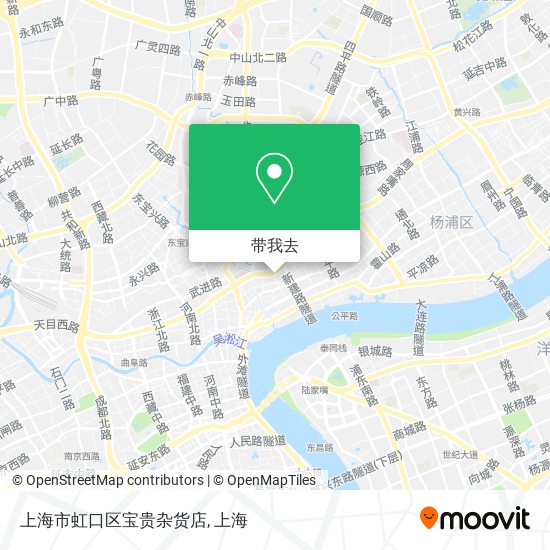 上海市虹口区宝贵杂货店地图