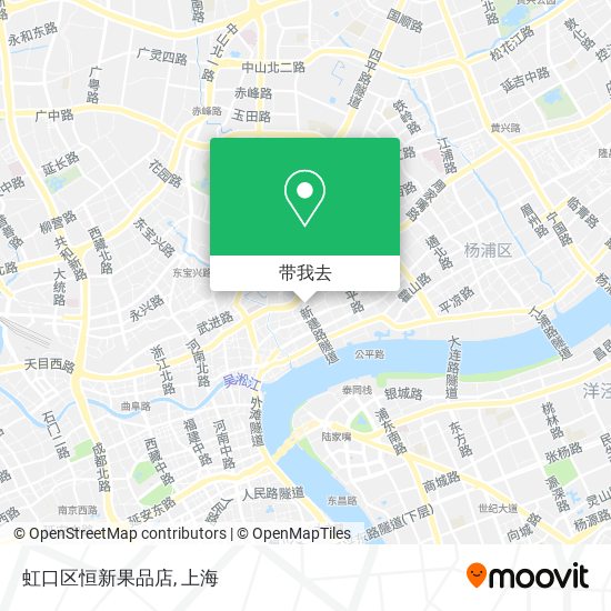 虹口区恒新果品店地图