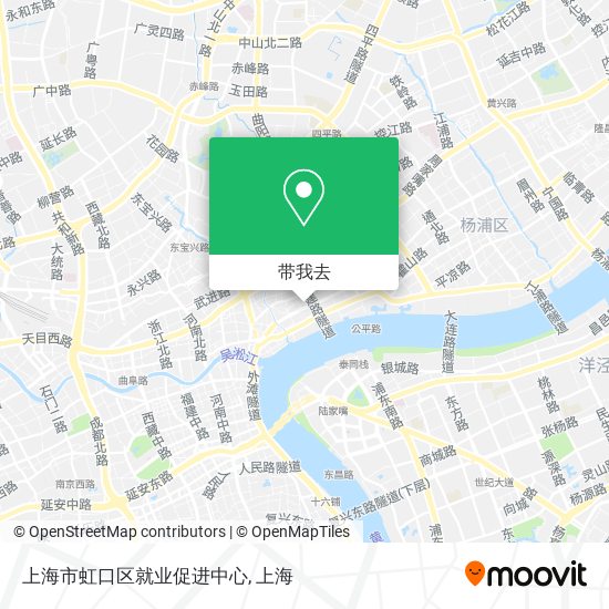 上海市虹口区就业促进中心地图