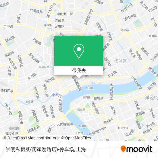 崇明私房菜(周家嘴路店)-停车场地图