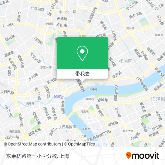 东余杭路第一小学分校地图