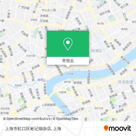 上海市虹口区彬记烟杂店地图