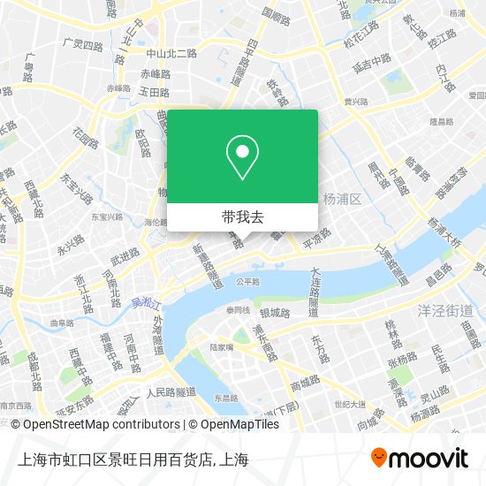 上海市虹口区景旺日用百货店地图