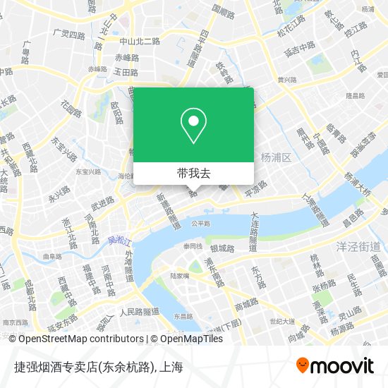 捷强烟酒专卖店(东余杭路)地图