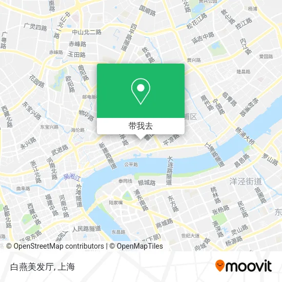 白燕美发厅地图