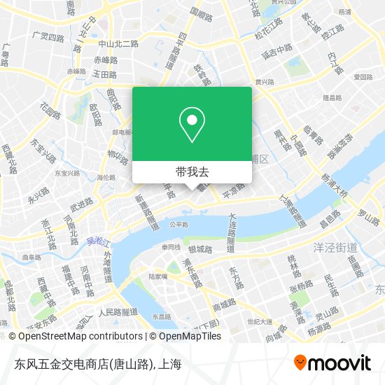 东风五金交电商店(唐山路)地图