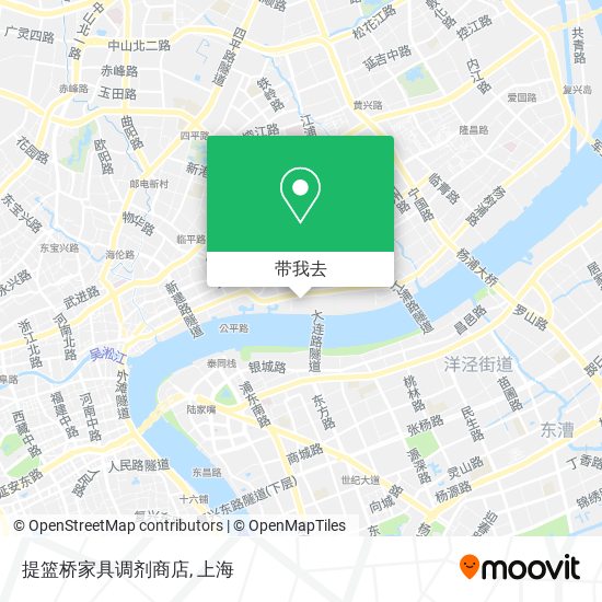 提篮桥家具调剂商店地图