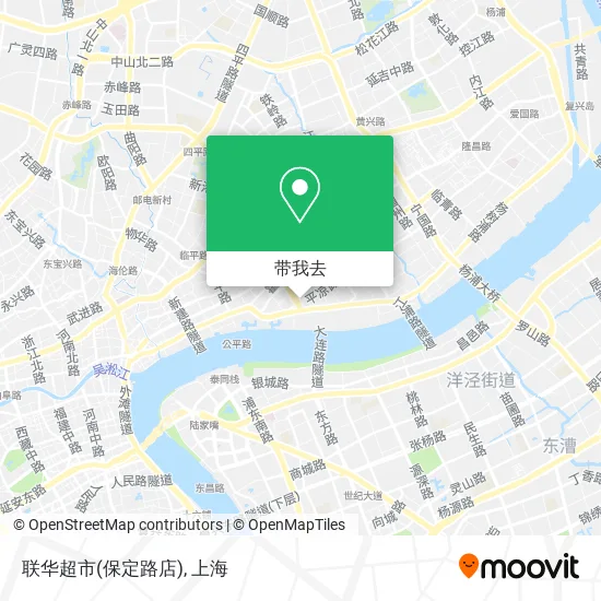 联华超市(保定路店)地图