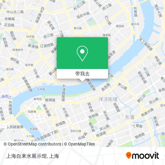 上海自来水展示馆地图