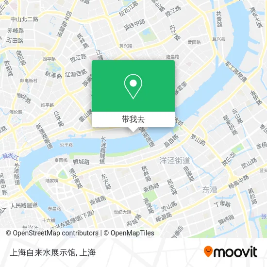 上海自来水展示馆地图
