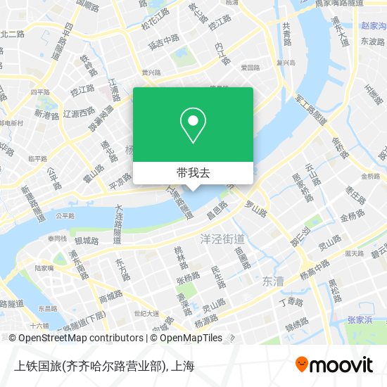 上铁国旅(齐齐哈尔路营业部)地图