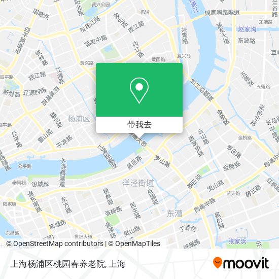 上海杨浦区桃园春养老院地图