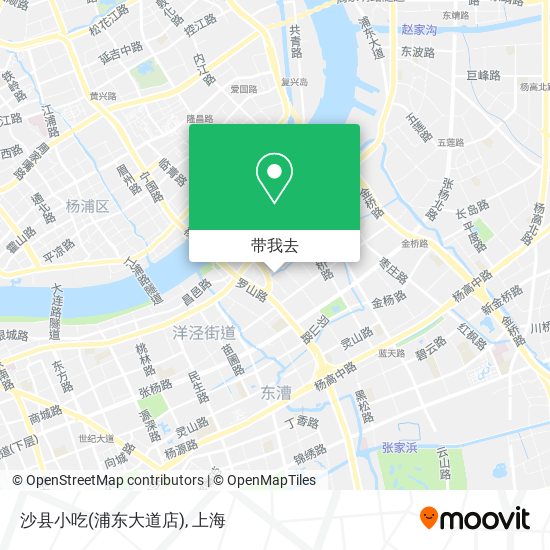 沙县小吃(浦东大道店)地图