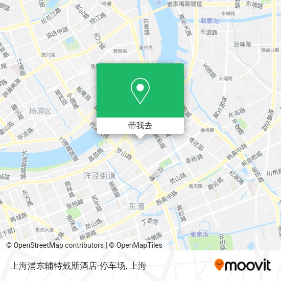 上海浦东辅特戴斯酒店-停车场地图