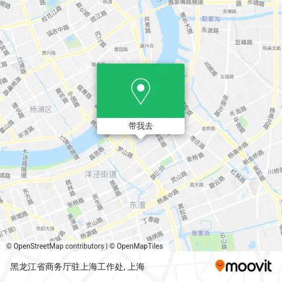 黑龙江省商务厅驻上海工作处地图