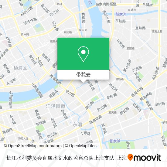 长江水利委员会直属水文水政监察总队上海支队地图