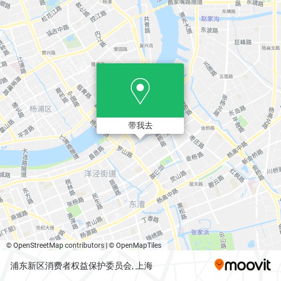 浦东新区消费者权益保护委员会地图