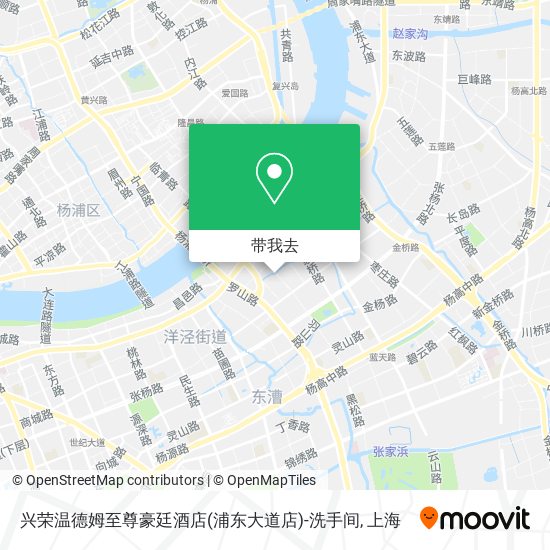 兴荣温德姆至尊豪廷酒店(浦东大道店)-洗手间地图