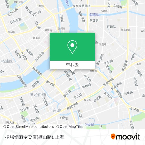 捷强烟酒专卖店(栖山路)地图
