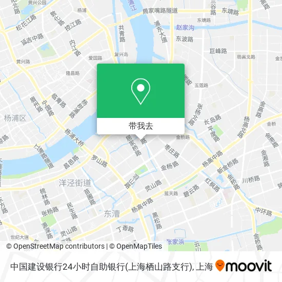 中国建设银行24小时自助银行(上海栖山路支行)地图