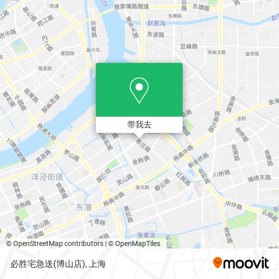 必胜宅急送(博山店)地图