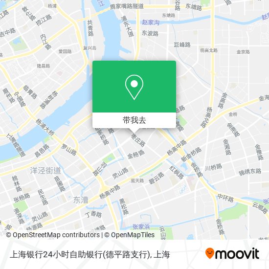 上海银行24小时自助银行(德平路支行)地图