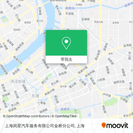 上海闵星汽车服务有限公司金桥分公司地图