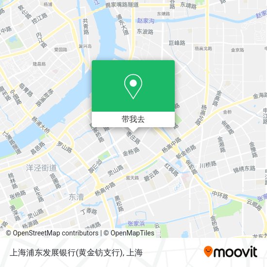 上海浦东发展银行(黄金钫支行)地图