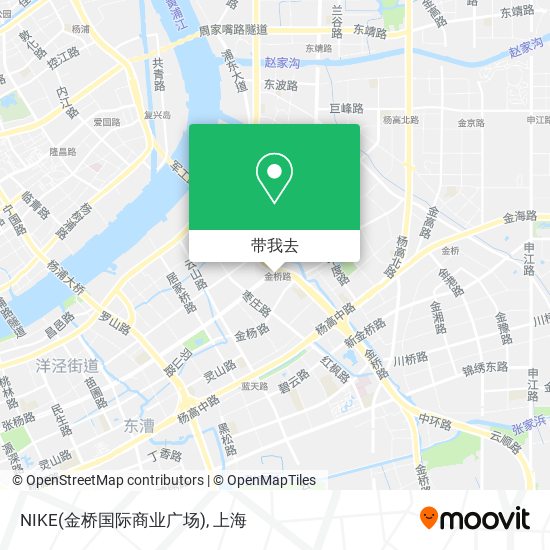 NIKE(金桥国际商业广场)地图