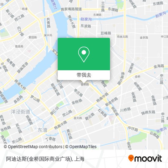 阿迪达斯(金桥国际商业广场)地图