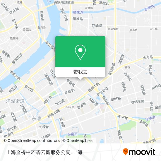 上海金桥中环碧云庭服务公寓地图