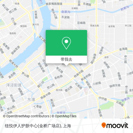 纽悦伊人护肤中心(金桥广场店)地图