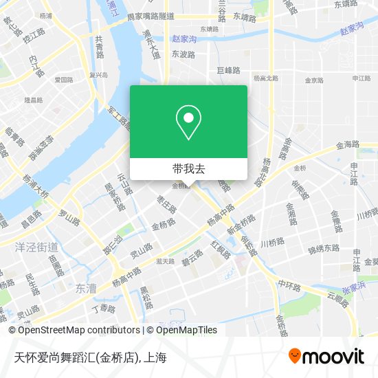 天怀爱尚舞蹈汇(金桥店)地图