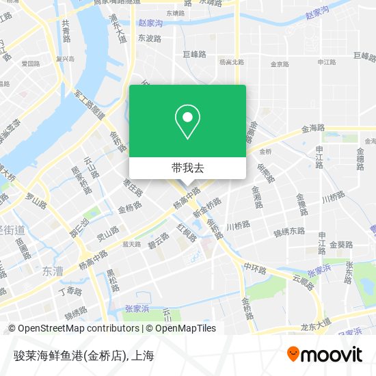 骏莱海鲜鱼港(金桥店)地图