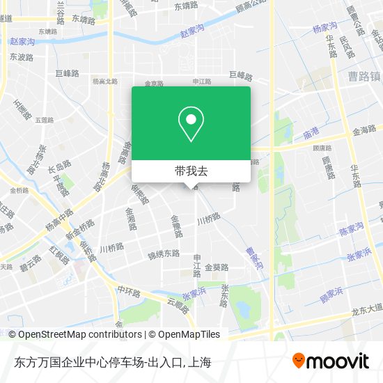 东方万国企业中心停车场-出入口地图