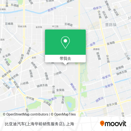 比亚迪汽车(上海华裕销售服务店)地图
