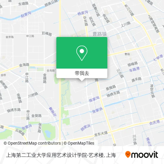 上海第二工业大学应用艺术设计学院-艺术楼地图