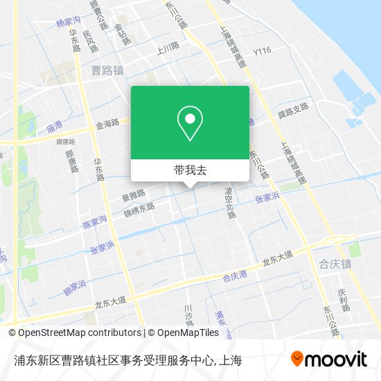 浦东新区曹路镇社区事务受理服务中心地图