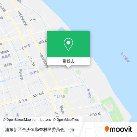 浦东新区合庆镇勤奋村民委员会地图