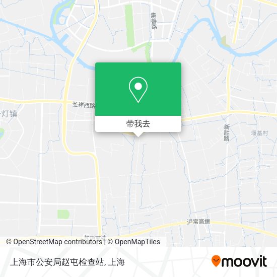 上海市公安局赵屯检查站地图