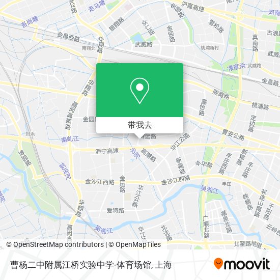 曹杨二中附属江桥实验中学-体育场馆地图