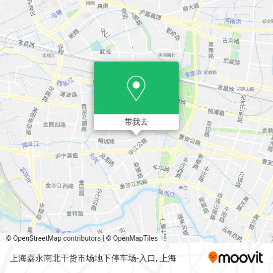上海嘉永南北干货市场地下停车场-入口地图