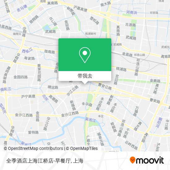 全季酒店上海江桥店-早餐厅地图