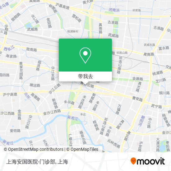 上海安国医院-门诊部地图