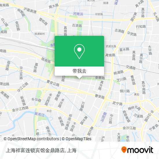 上海祥富连锁宾馆金鼎路店地图