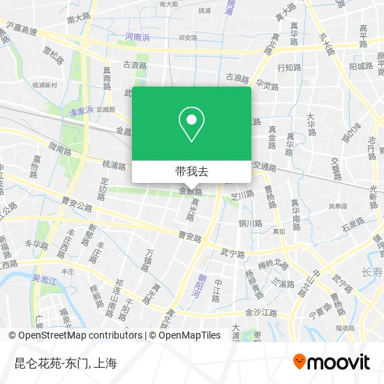 昆仑花苑-东门地图
