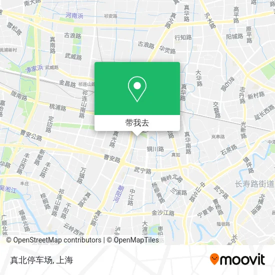 真北停车场地图