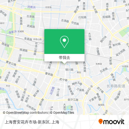上海曹安花卉市场-新东区地图
