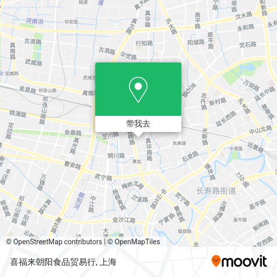 喜福来朝阳食品贸易行地图
